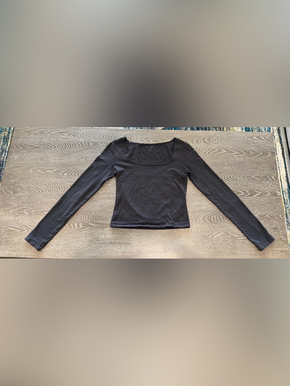 John Galt Brandy Melville Long Sleeve Black shirt Top